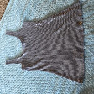 *Last Chance* Express - Grey Sequin Top